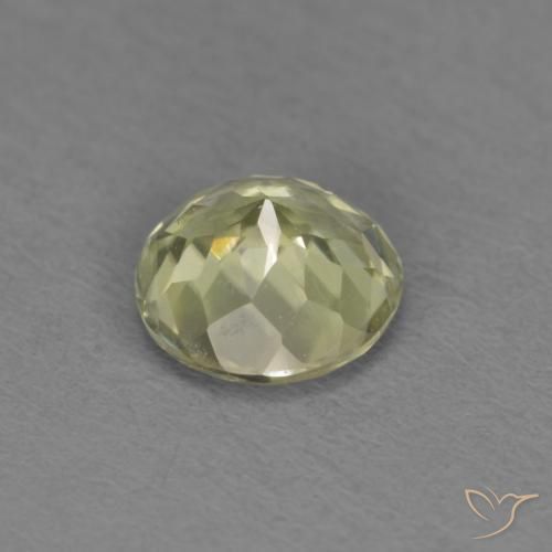 Diásporo com mudança de cor Luz amarela Natural 0.56ct, Redondo, VS