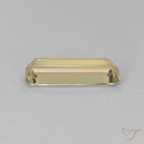Diásporo com mudança de cor Luz amarela Natural 1.20ct, Corte Octógono / Esmeralda, VVS