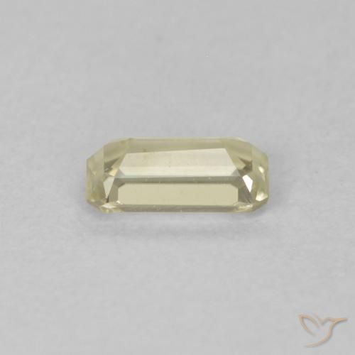 Diásporo com mudança de cor Luz amarela Natural 0.29ct, Corte Octógono / Esmeralda, VVS
