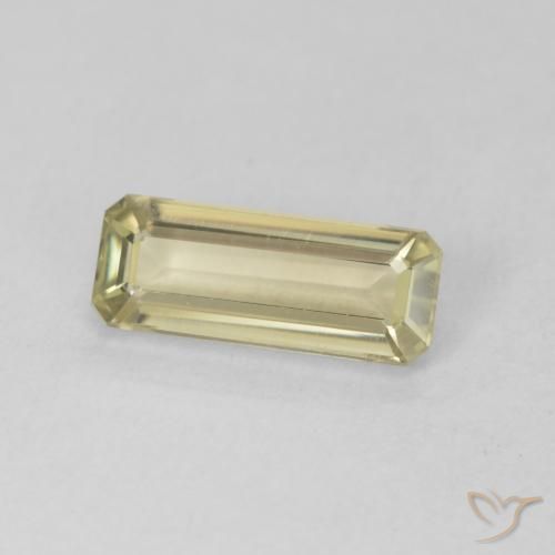 Diásporo com mudança de cor Luz amarela Natural 1.31ct, Corte Octógono / Esmeralda, VVS