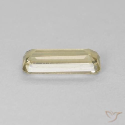 Diásporo com mudança de cor Luz amarela Natural 1.31ct, Corte Octógono / Esmeralda, VVS