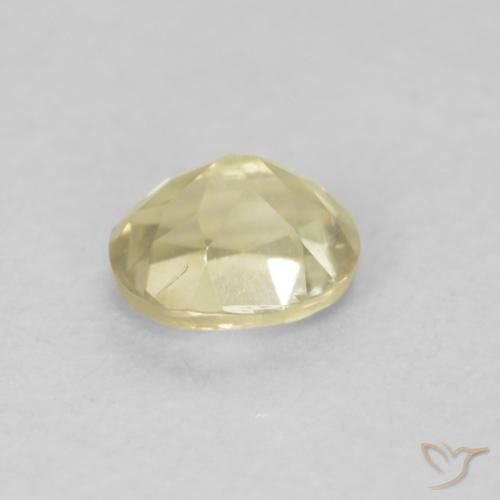 Diásporo com mudança de cor Luz amarela Natural 0.43ct, oval, VS