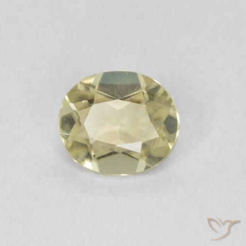 Diásporo com mudança de cor Luz amarela Natural 0.30ct, oval, VVS
