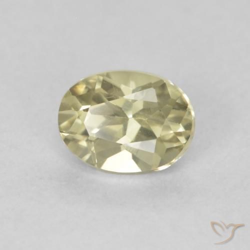 Diásporo com mudança de cor Luz amarela Natural 0.47ct, oval, VVS