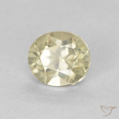 Diásporo com mudança de cor Luz amarela Natural 0.53ct, oval, VVS