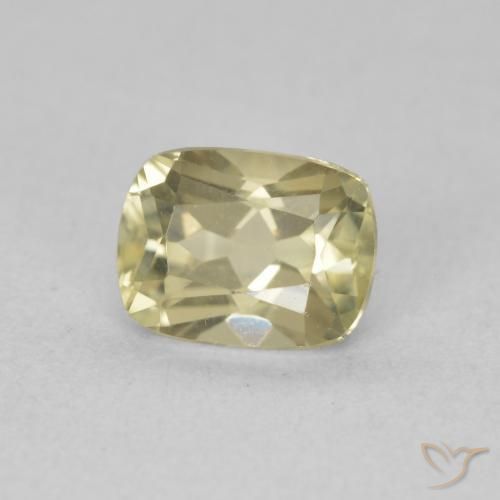 Diásporo com mudança de cor Luz amarela Natural 1.19ct, Almofada, VVS