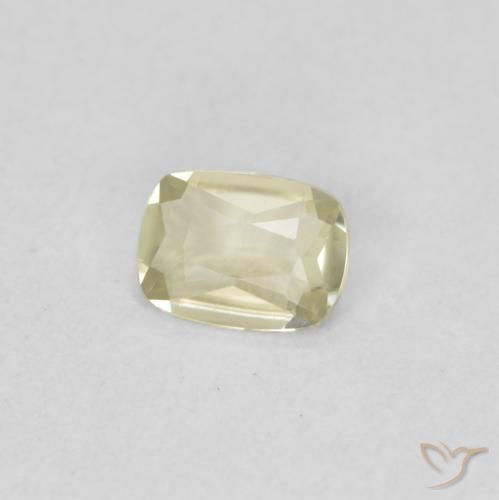 Diásporo com mudança de cor Luz amarela Natural 0.45ct, Almofada, VVS