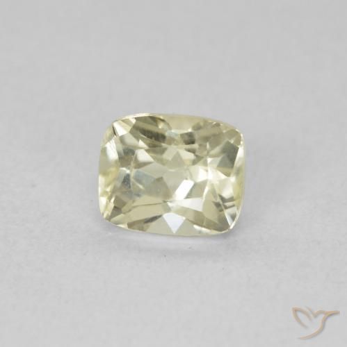 Diásporo com mudança de cor Luz amarela Natural 0.82ct, Almofada, VVS