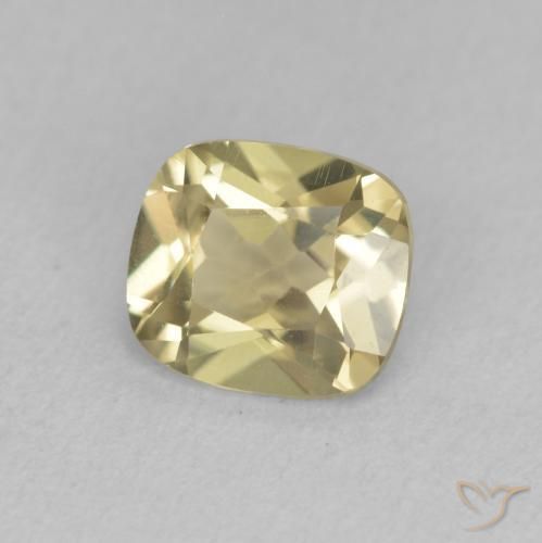 Diásporo com mudança de cor Luz amarela Natural 1.23ct, Almofada, VVS