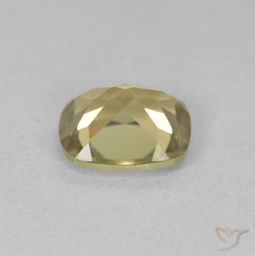 Diásporo com mudança de cor Luz amarela Natural 1.23ct, Almofada, VVS