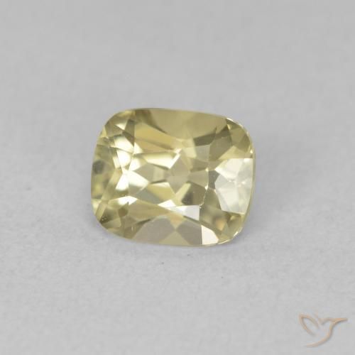 Diásporo com mudança de cor Luz amarela Natural 0.87ct, Almofada, VVS