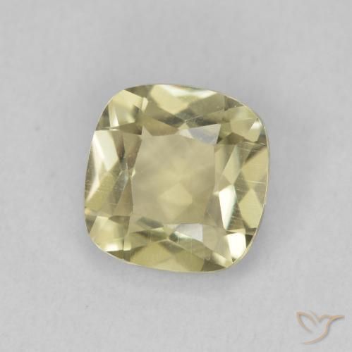 Diásporo com mudança de cor Amarelo claro Natural 1.36ct, Almofada, VVS