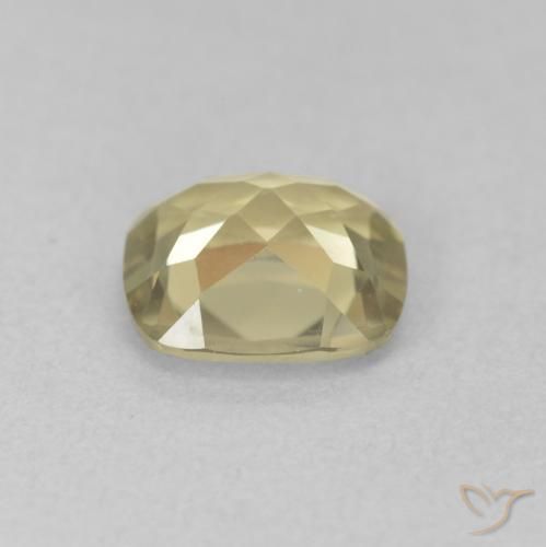 Diásporo com mudança de cor Amarelo claro Natural 1.36ct, Almofada, VVS