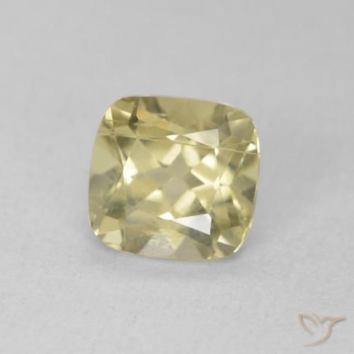 Diásporo com mudança de cor Amarelo claro Natural 1.24ct, Almofada, VS