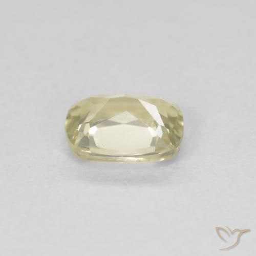 Diásporo com mudança de cor Luz amarela Natural 0.44ct, Almofada, VVS