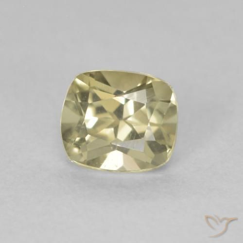 Diásporo com mudança de cor Luz amarela Natural 0.60ct, Almofada, VVS-VS