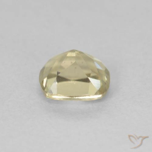 Diásporo com mudança de cor Luz amarela Natural 0.60ct, Almofada, VVS-VS