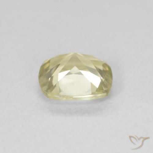 Diásporo com mudança de cor Luz amarela Natural 0.57ct, Almofada, VVS
