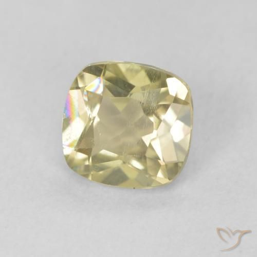 Diásporo com mudança de cor Luz amarela Natural 0.71ct, Almofada, VS