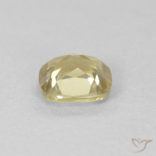 Diásporo com mudança de cor Amarelo claro Natural 0.60ct, Almofada, VS