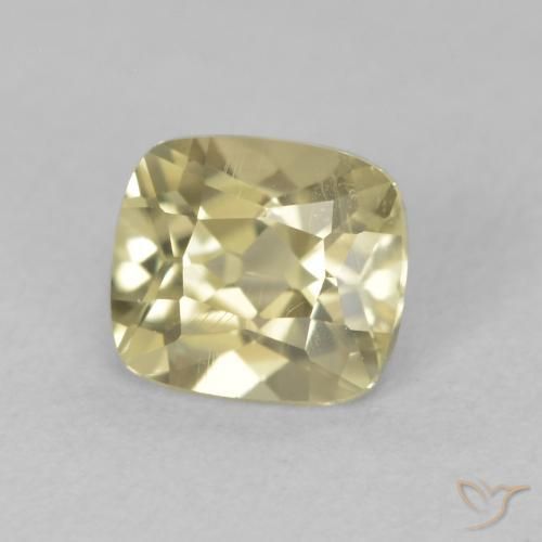 Diásporo com mudança de cor Amarelo claro Natural 0.86ct, Almofada, VS