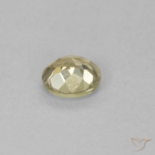 Diásporo com mudança de cor Luz amarela Natural 0.21ct, Redondo, VVS-VS