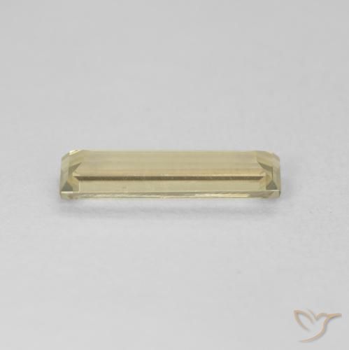 Diásporo com mudança de cor Amarelo Muito Pálido Natural 1.08ct, baguete, VVS-VS