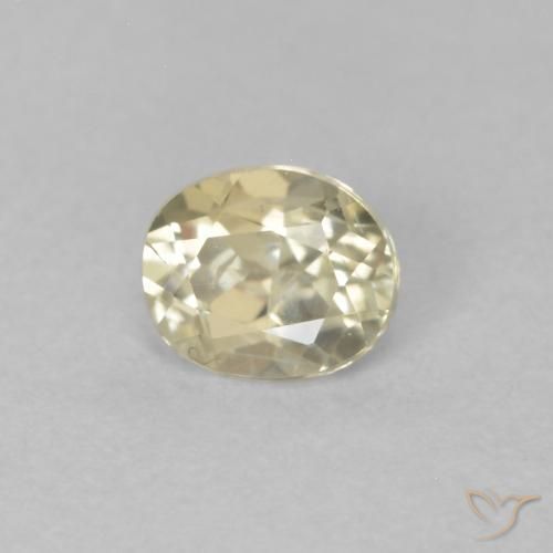 Diásporo com mudança de cor amarelo bege Natural 0.33ct, oval, VS