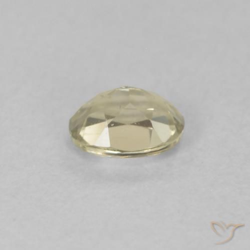 Diásporo com mudança de cor amarelo bege Natural 0.33ct, oval, VS