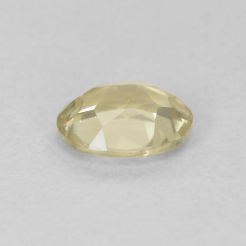 Diásporo com mudança de cor Amarelo muito claro Natural 0.41ct, oval, VS