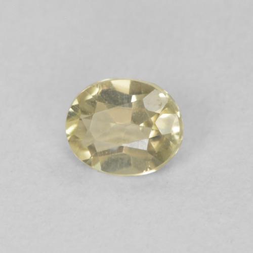 Diásporo com mudança de cor Amarelo muito claro Natural 0.29ct, oval, VS