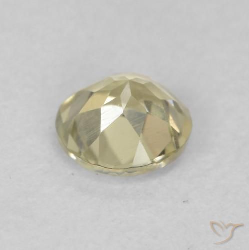 Diásporo com mudança de cor Luz amarela Natural 0.31ct, Redondo, VVS-VS