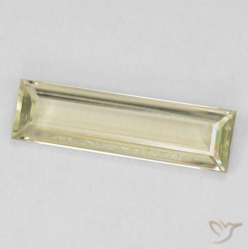 Diásporo com mudança de cor Luz amarela Natural 0.93ct, baguete, VVS-VS