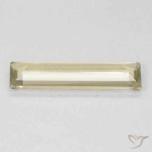 Diásporo com mudança de cor Luz amarela Natural 0.93ct, baguete, VVS-VS