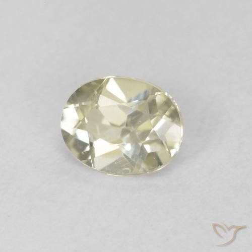 Diásporo com mudança de cor Amarelo muito claro Natural 0.32ct, oval, VVS-VS