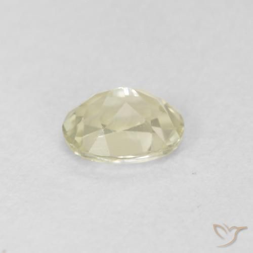 Diásporo com mudança de cor Amarelo muito claro Natural 0.32ct, oval, VVS-VS