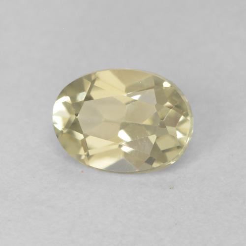 Diásporo com mudança de cor amarelo suave Natural 0.46ct, oval, VVS-VS