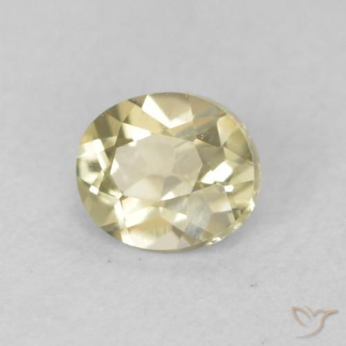 Diásporo com mudança de cor Luz amarela Natural 0.34ct, oval, VVS-VS