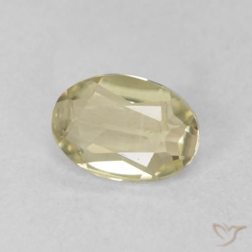 Diásporo com mudança de cor Luz amarela Natural 0.36ct, oval, VVS-VS