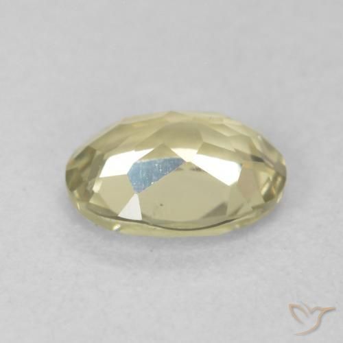 Diásporo com mudança de cor amarelo suave Natural 0.51ct, oval, VVS-VS