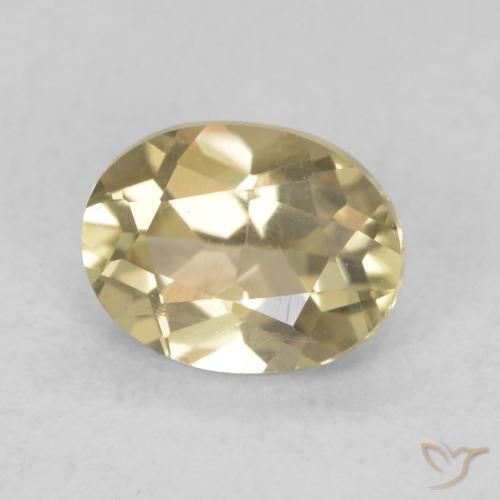 Diásporo com mudança de cor amarelo quente Natural 0.66ct, oval, VVS-VS