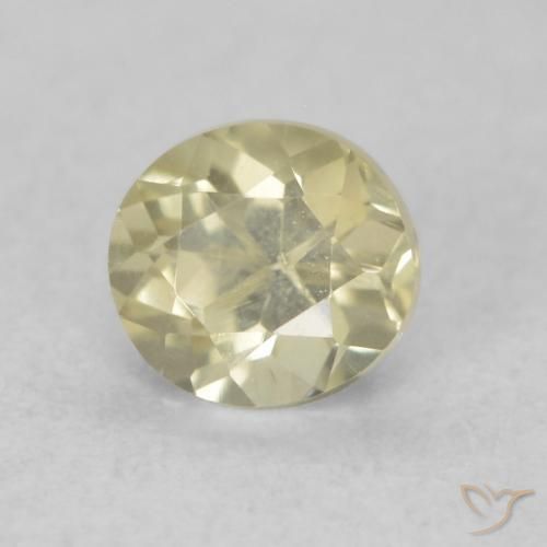 Diásporo com mudança de cor Luz amarela Natural 0.49ct, oval, VVS-VS