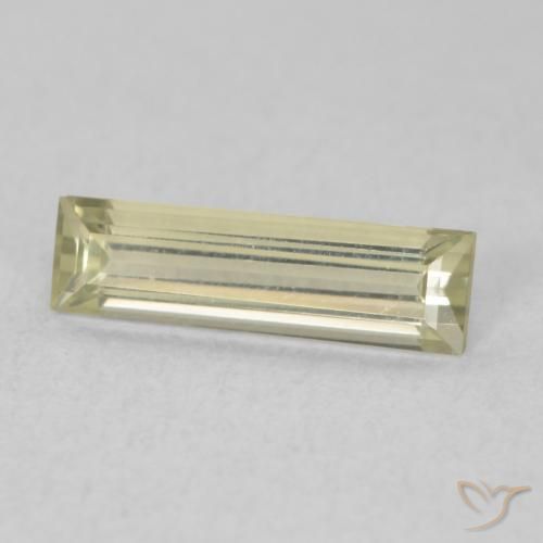 Diásporo com mudança de cor Luz amarela Natural 0.58ct, baguete, VVS-VS