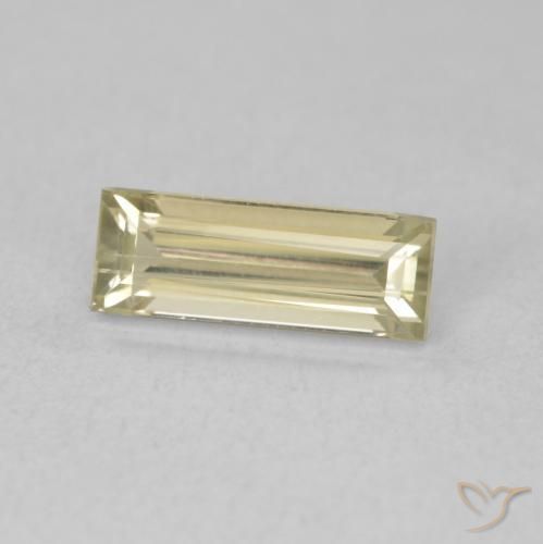 Diásporo com mudança de cor Luz amarela Natural 1.01ct, baguete, VVS-VS