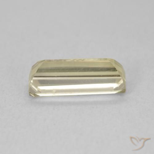 Diásporo com mudança de cor Luz amarela Natural 1.01ct, baguete, VVS-VS