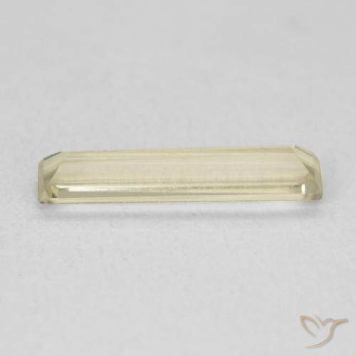 Diásporo com mudança de cor Luz amarela Natural 0.79ct, baguete, VVS-VS