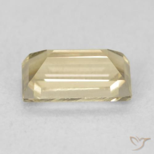 Diásporo com mudança de cor Luz amarela Natural 0.77ct, baguete, VVS-VS