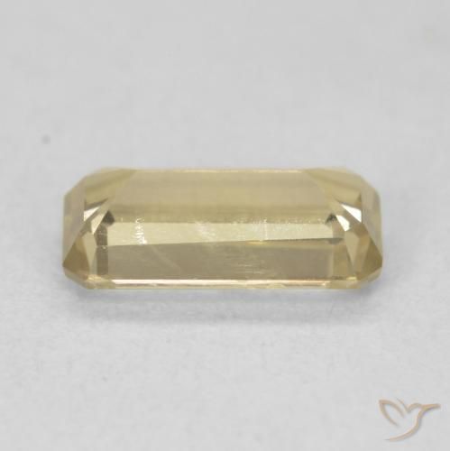 Diásporo com mudança de cor Luz amarela Natural 1.23ct, Corte Octógono / Esmeralda, VS-SI