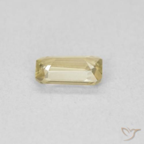 Diásporo com mudança de cor Luz amarela Natural 0.28ct, Corte Octógono / Esmeralda, VVS-VS