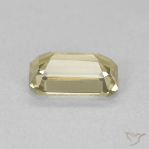 Diásporo com mudança de cor Luz amarela Natural 1.10ct, Corte Octógono / Esmeralda, VVS-VS